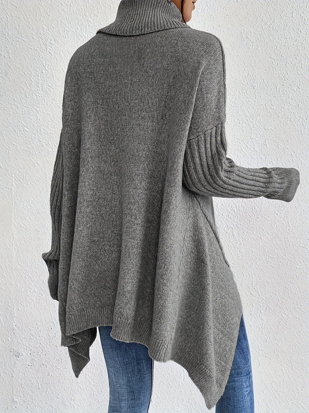 Léïna™ – Miękki, swobodny sweter z golfem