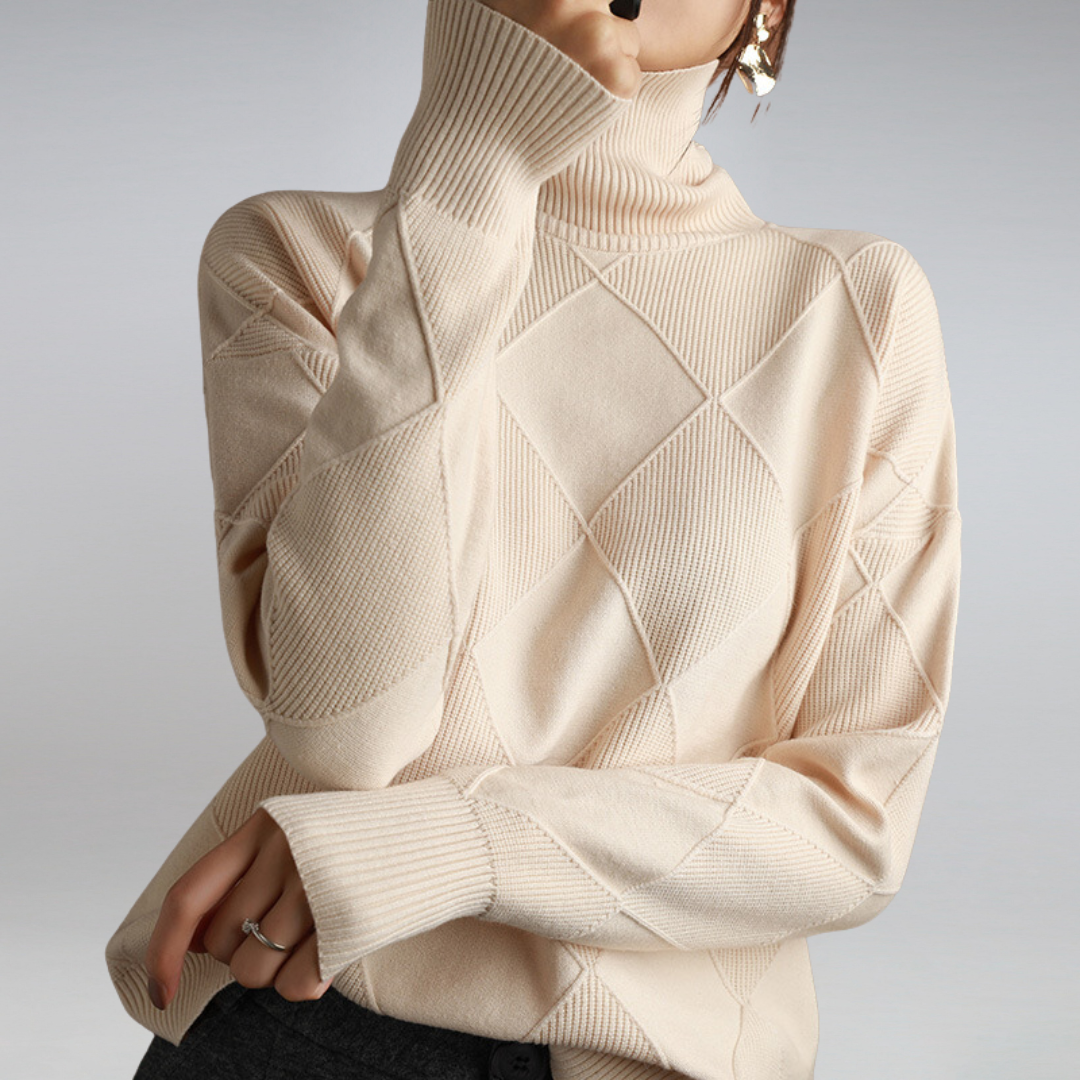 Sweter z golfem