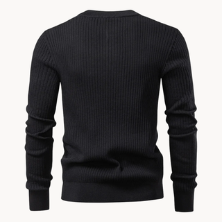 Prążkowana koszulka Henley