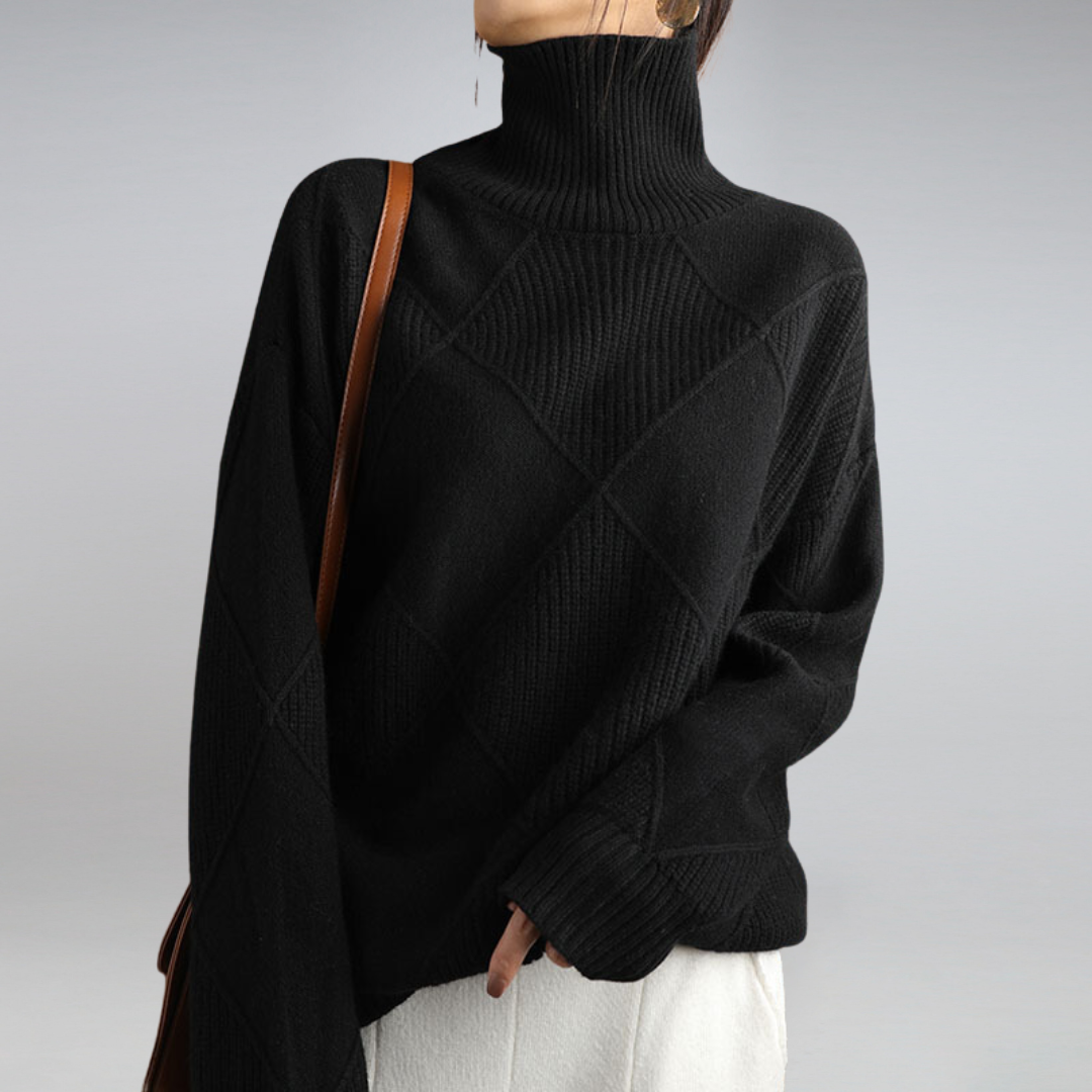 Sweter z golfem