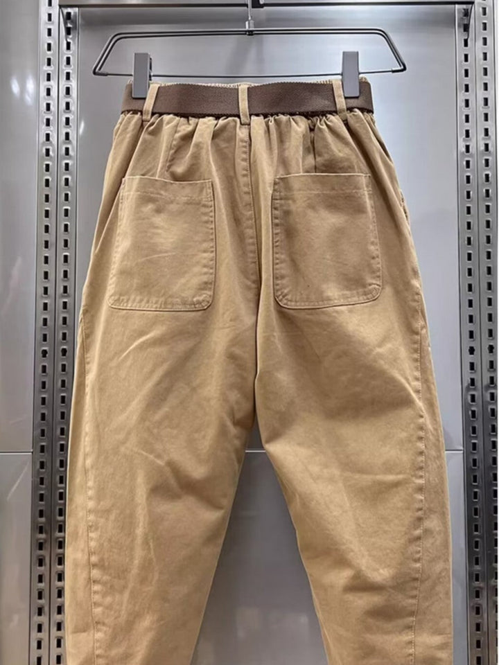 Laurent™ | Spodnie Capri z Pasem