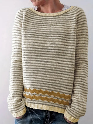 Isabelle™ | Elegancki, wygodny sweter w paski na co dzień