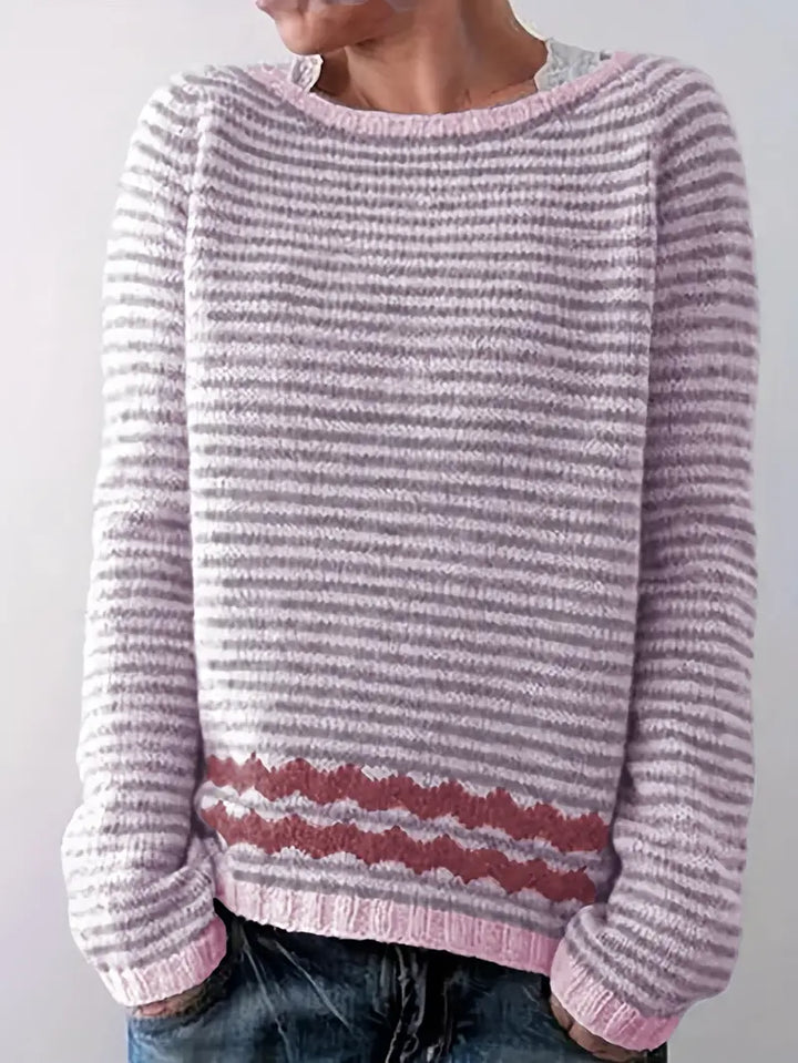 Isabelle™ | Elegancki, wygodny sweter w paski na co dzień