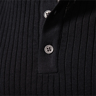 Prążkowana koszulka Henley