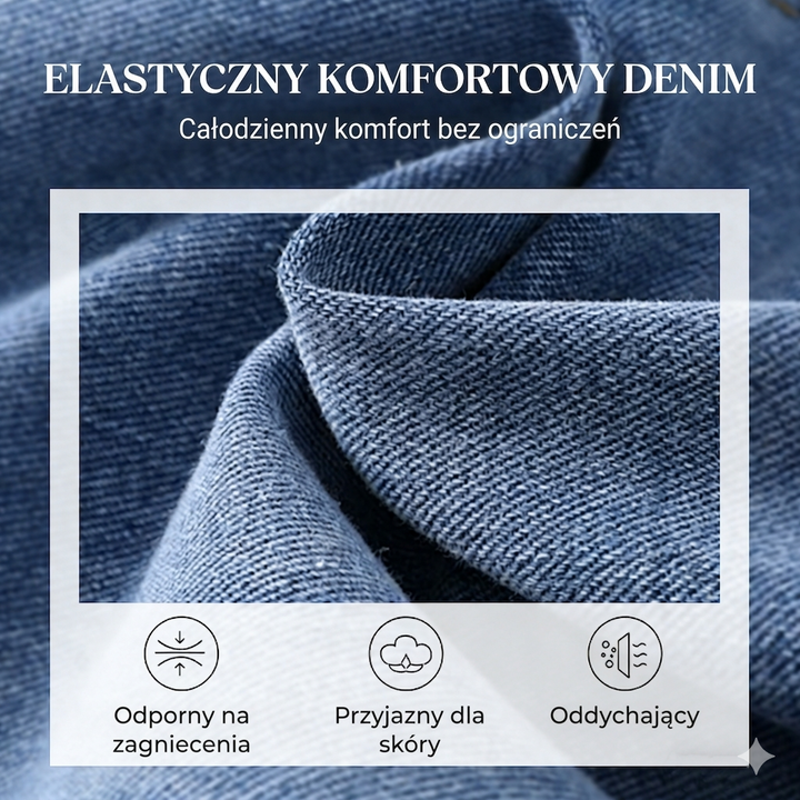 Aveline™ | Dżinsy z wysokim stanem i szeroką nogawką