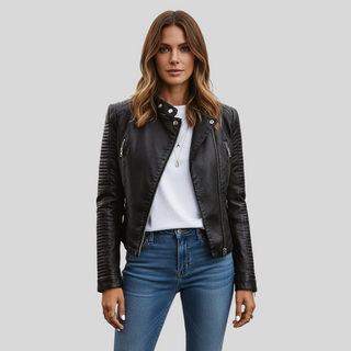 SANTANA™ | Elegante leren jas