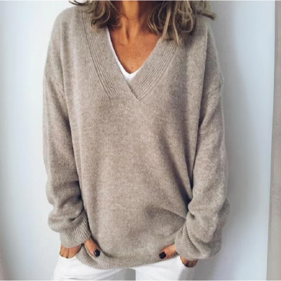 Casualowy miękki sweter