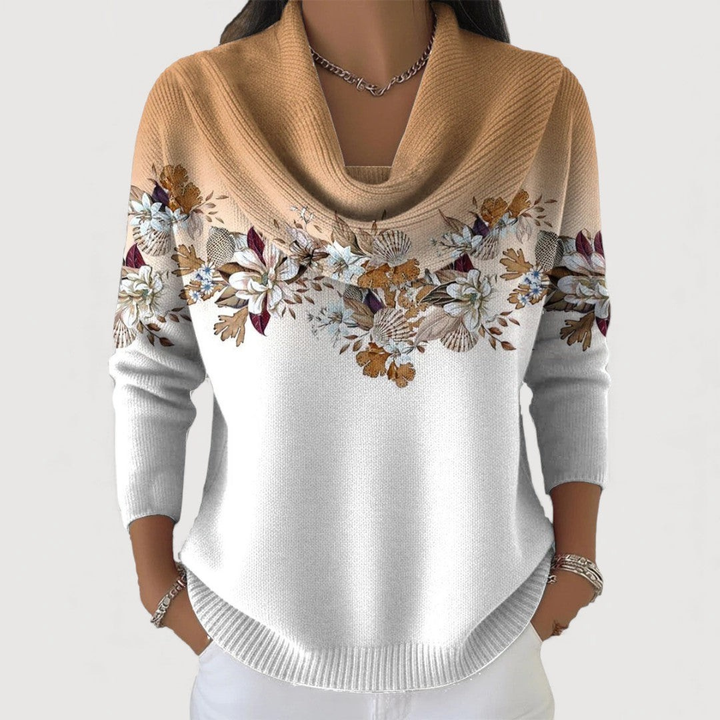 Alora – sweter w kwiaty