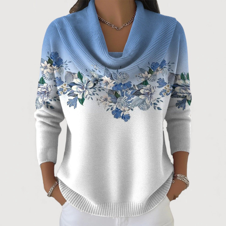 Alora – sweter w kwiaty
