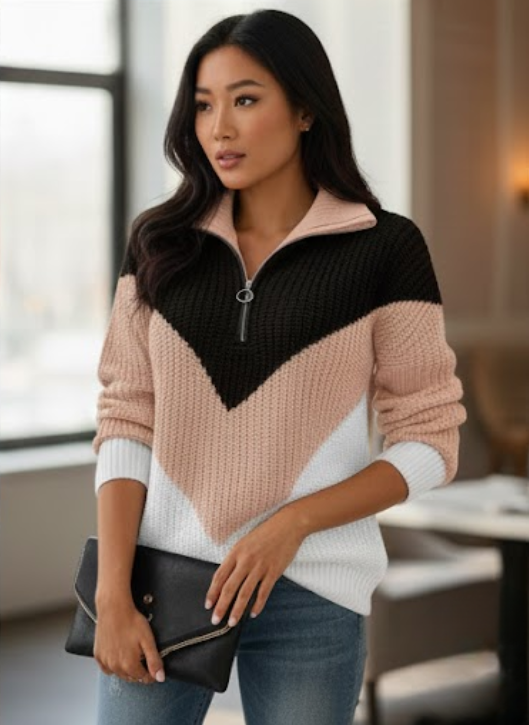 Margaux™ — Elegancki, wygodny sweter na co dzień o wyrazistym kroju