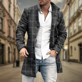 Elegancki płaszcz męski