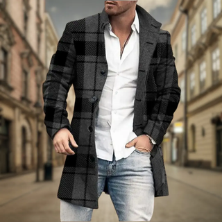 Elegancki płaszcz męski