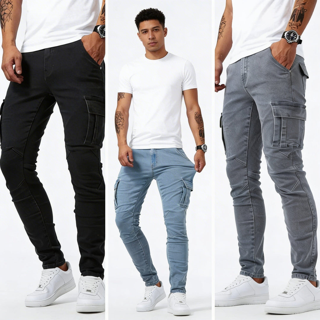 Brent | Nowoczesne jeansy cargo
