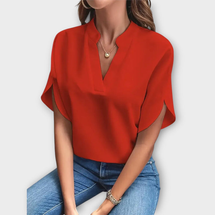 Elegancki letni top na ramiączkach