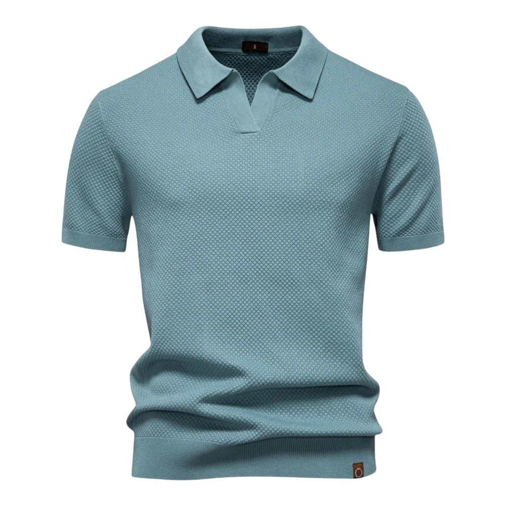 Polo z dzianiny waflowej