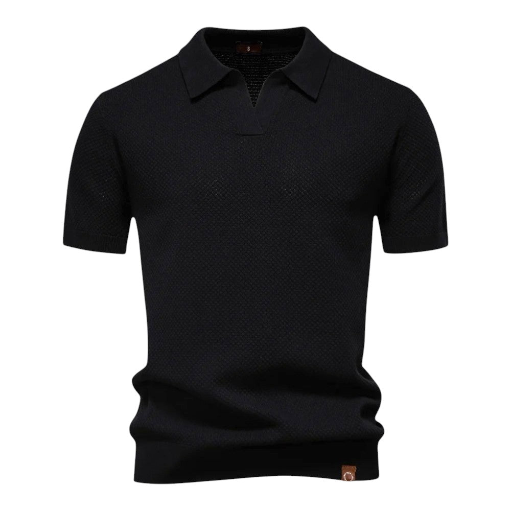 Polo z dzianiny waflowej
