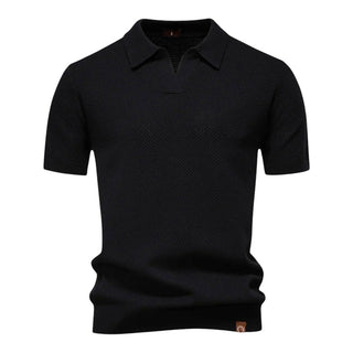 Polo z dzianiny waflowej