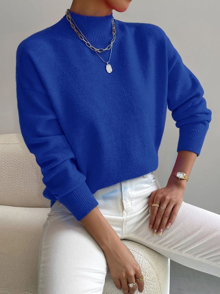 Modny sweter z golfem