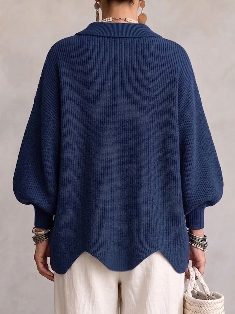 Rina | Elegancki kardigan oversize z efektownymi guzikami