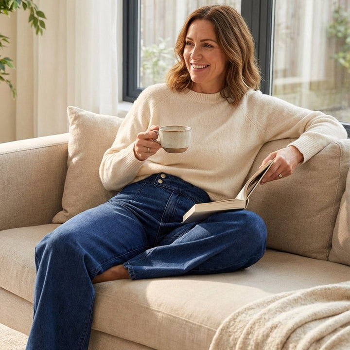 Adèle™ — Jeansy z wysokim stanem, które delikatnie wysmuklają sylwetkę