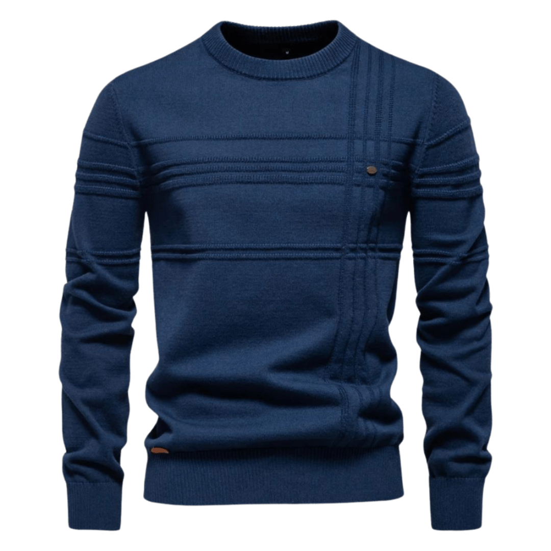 Męski sweter w kratę