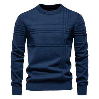 Męski sweter w kratę