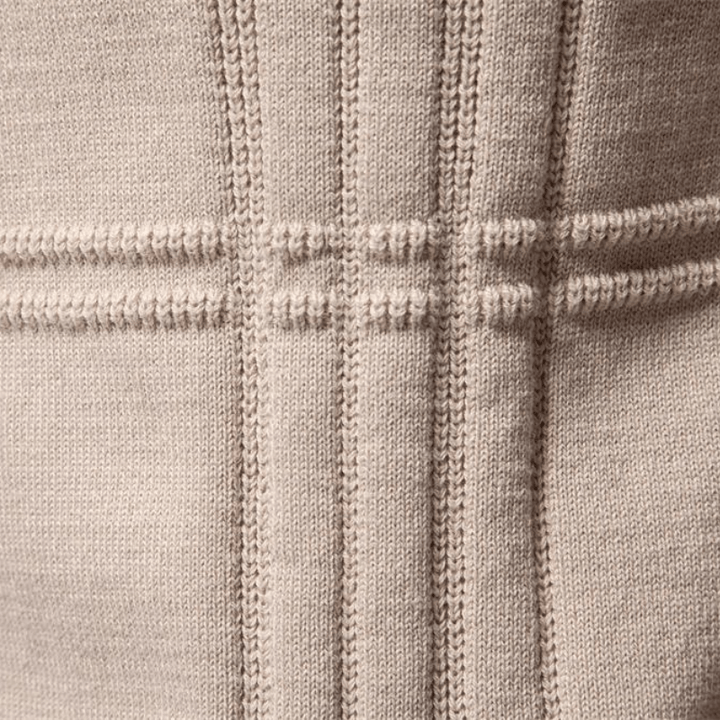 Męski sweter w kratę