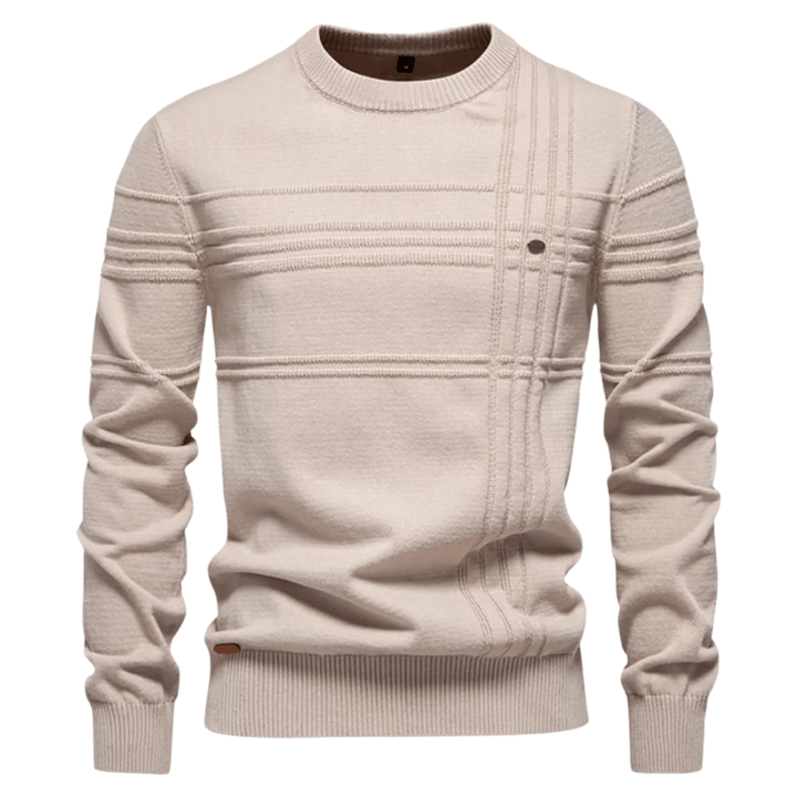 Męski sweter w kratę