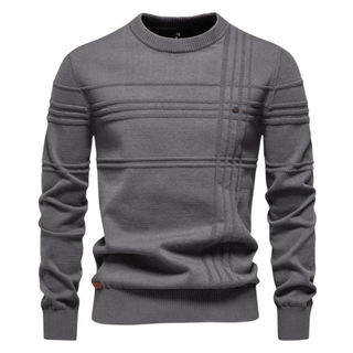 Męski sweter w kratę
