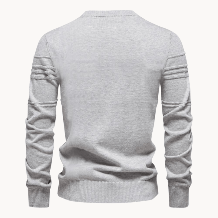 Męski sweter w kratę