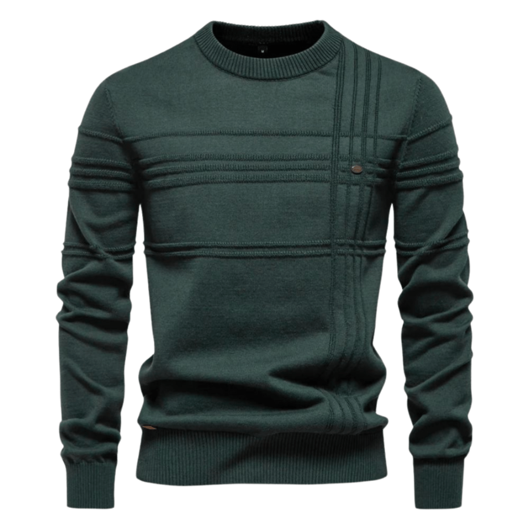 Męski sweter w kratę