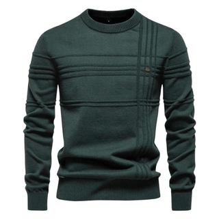 Męski sweter w kratę