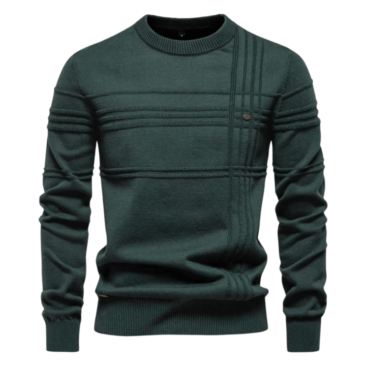 Męski sweter w kratę