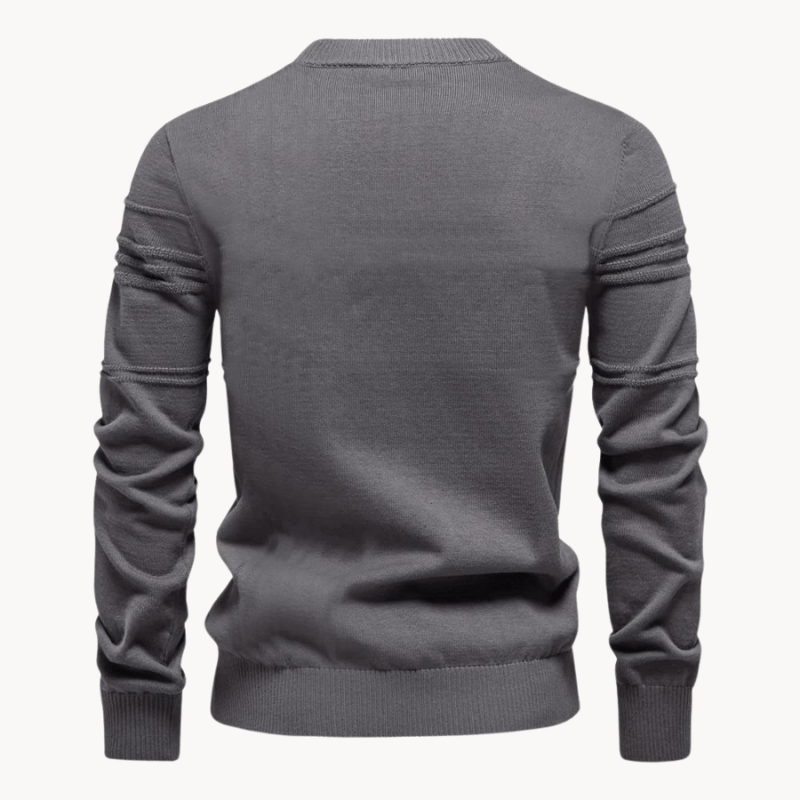 Męski sweter w kratę