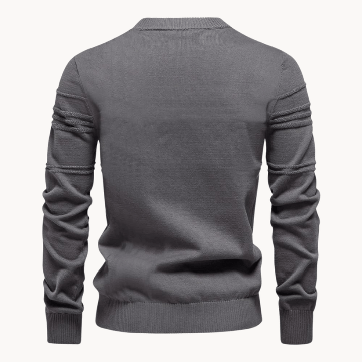 Męski sweter w kratę