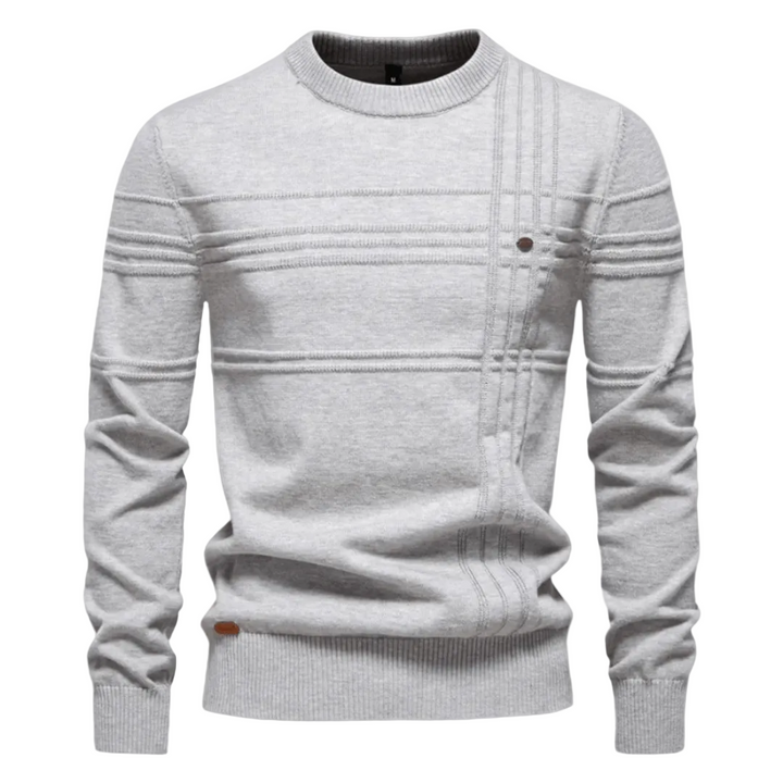 Męski sweter w kratę